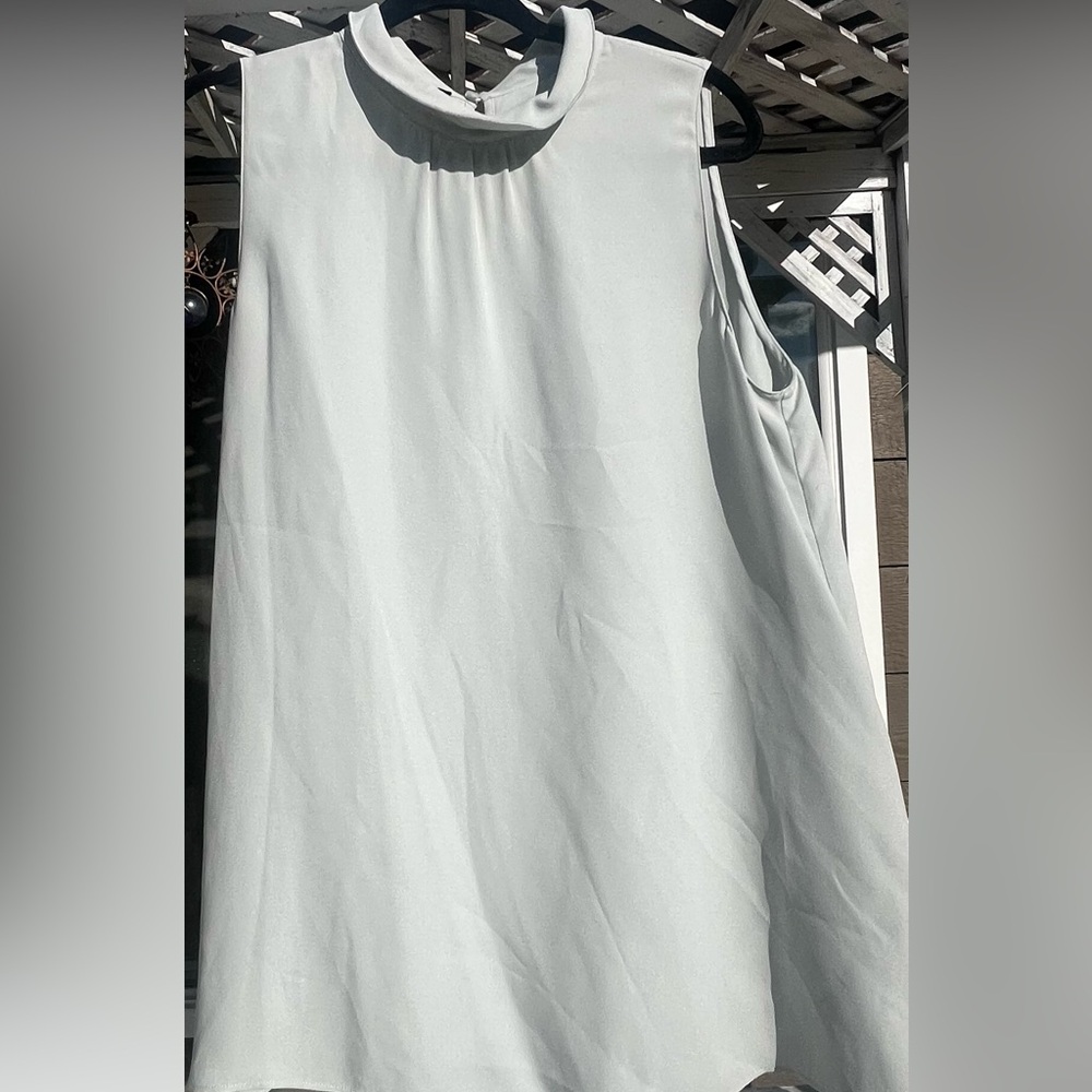 Lafayette 148 New York 100% Silk Cream Tank Top Size L